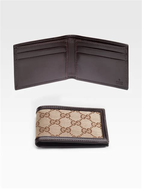 gucci mens wallet brown|checkered Gucci wallet.